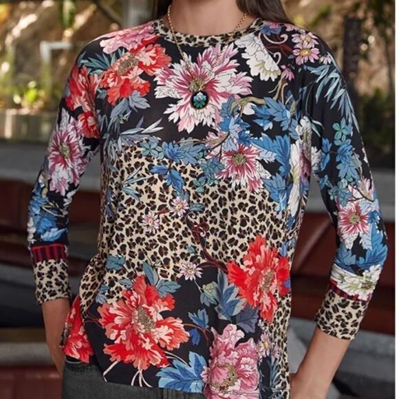 NWT JOHNNY WAS ONTARI LONG SLEEVE SLIM RAGLAN TEE SIZE US XL NEW​​​​ - Picture 1 of 10